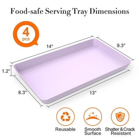 WOWBOX shatter-resistant trays ensure durable use at gatherings.