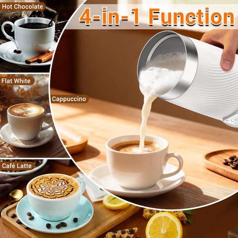 Wowteam Milk Frother non stick interior simplifies cleaning.