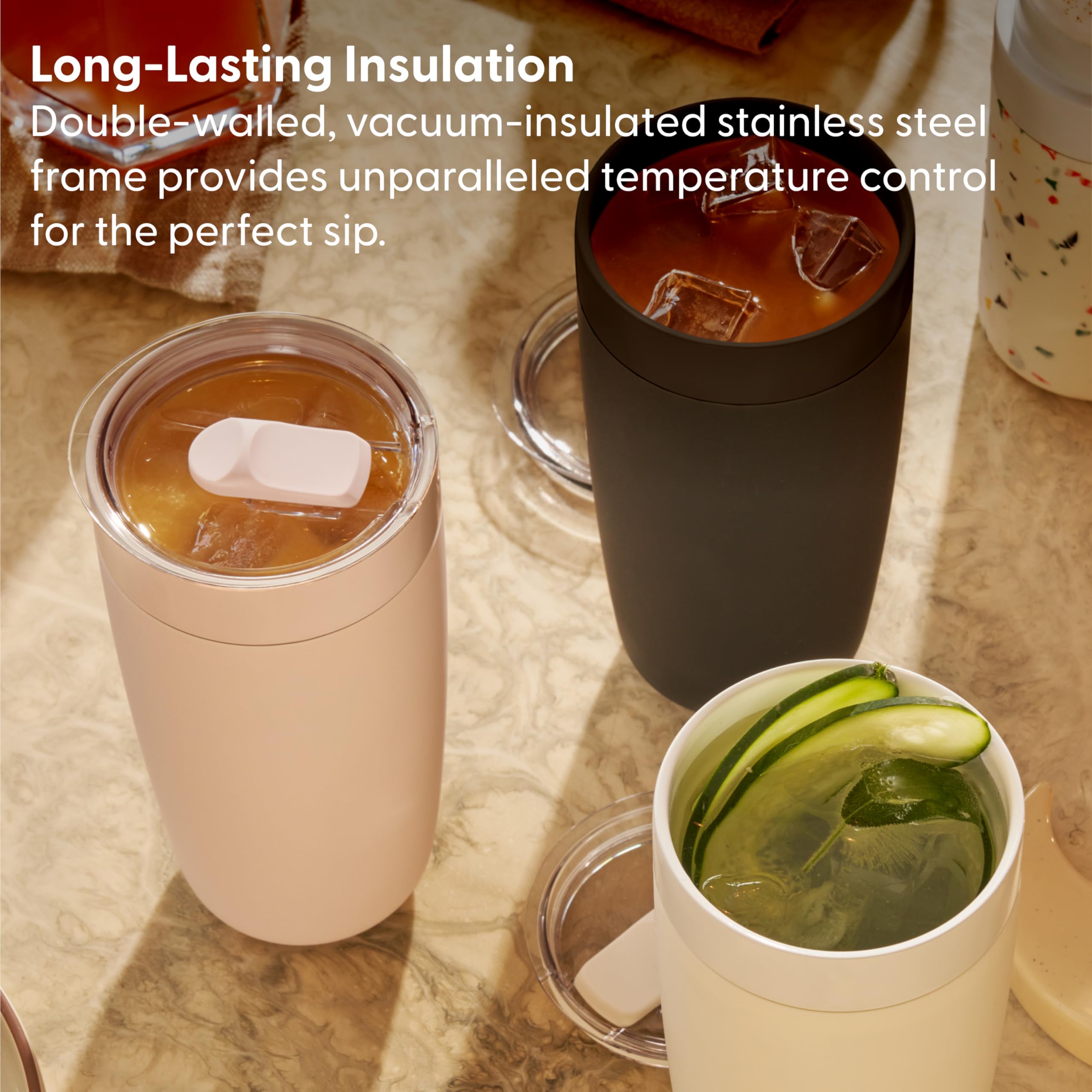 W&amp;P Porter 20 oz fits most car cup holders for daily use.