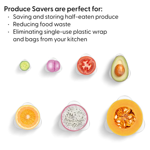 W&P reusable produce saver 1.6-inch lid fits halved citrus to reduce browning