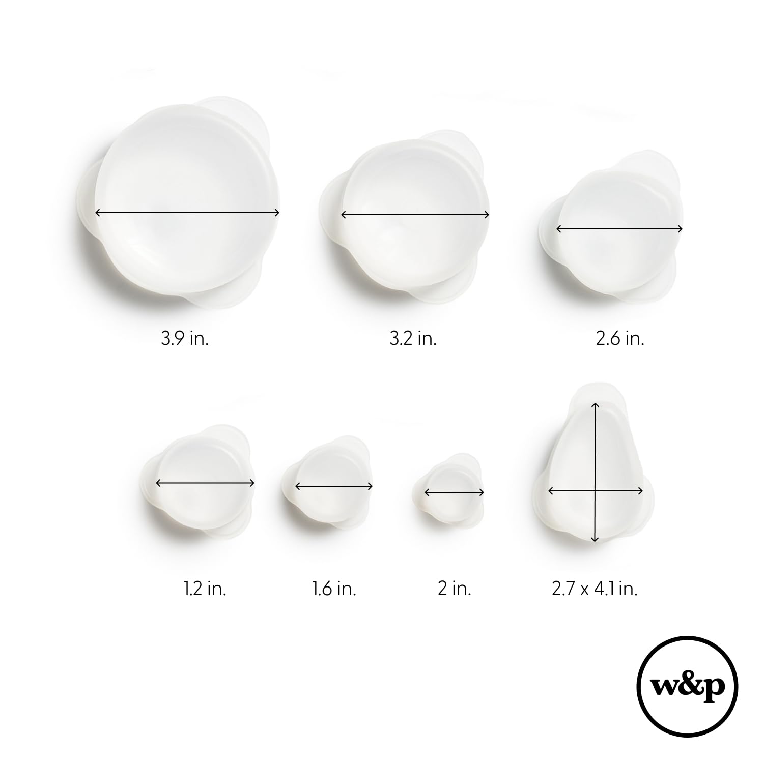 W&P reusable produce saver interior grip design helps seal round fruits