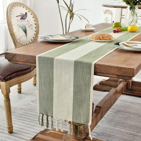 Wracra kitchen and dresser decor ideas using durable cotton-linen fabric.