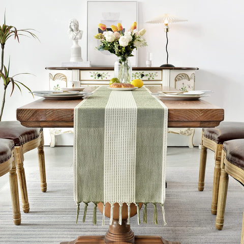 Wracra wedding reception decor elevates tables with a subtle sage green accent.