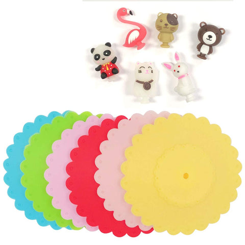 Wrapables Animal Ears lid fits various rims for mess-free use.