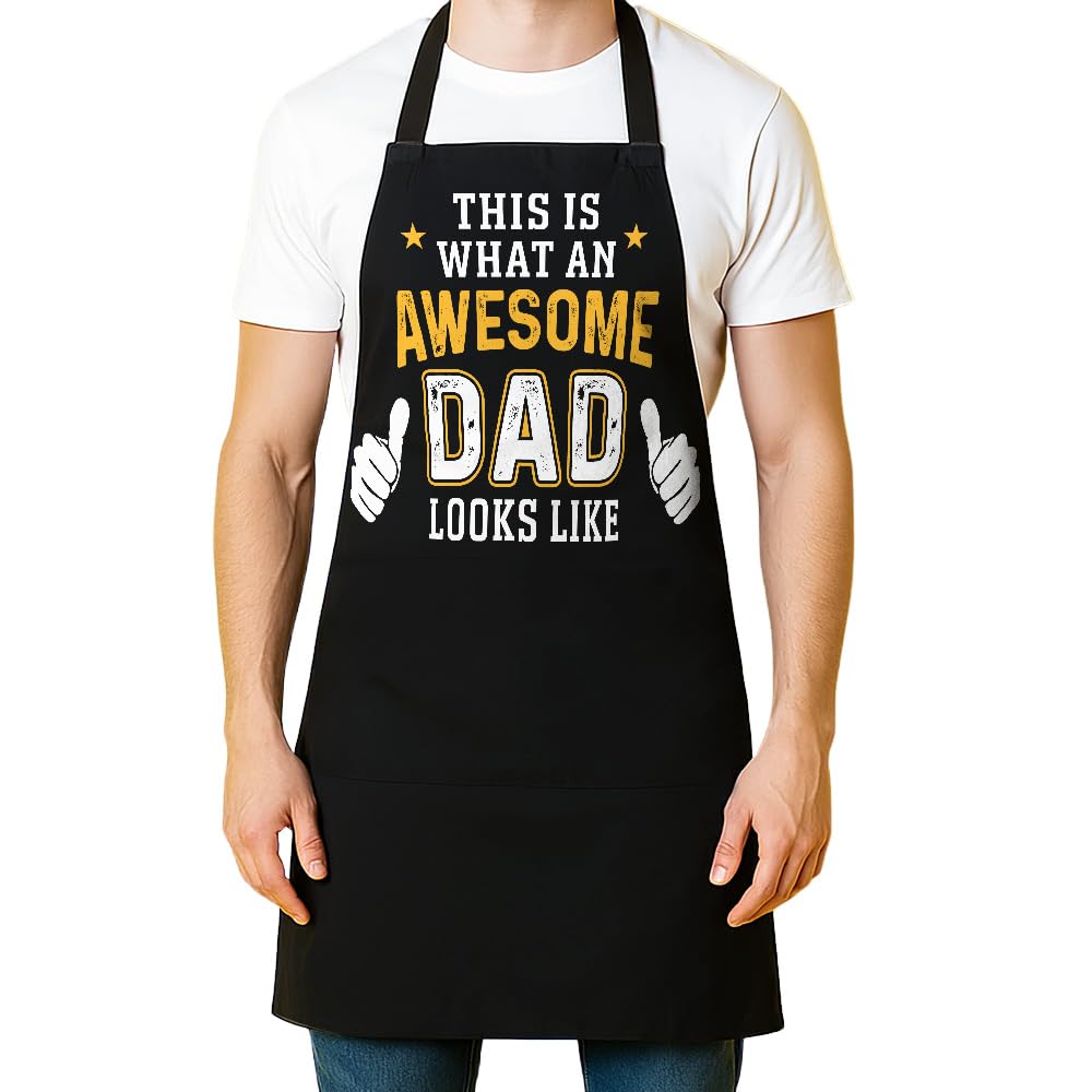 Wrappiness apron ideal for grilling and cooking, with practical pockets.