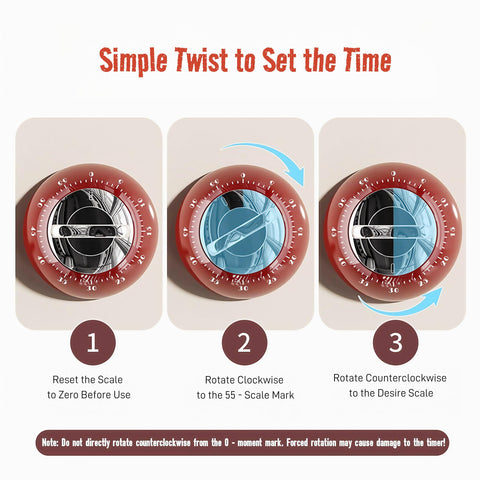 Wrbravgo durable ABS timer case with matte finish withstands daily kitchen use.