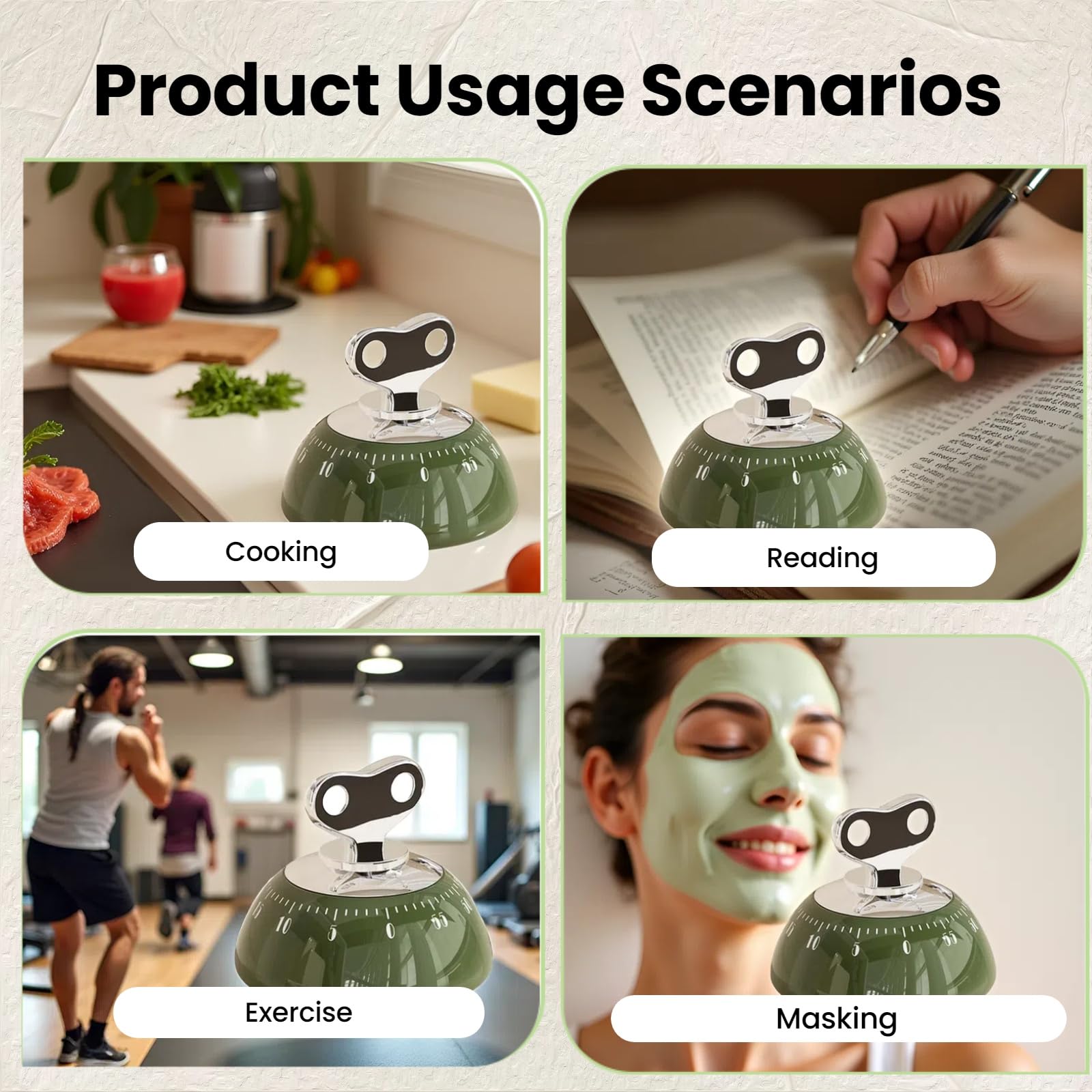 Wrbravgo loud alarm ensures you hear reminders even in busy kitchens.