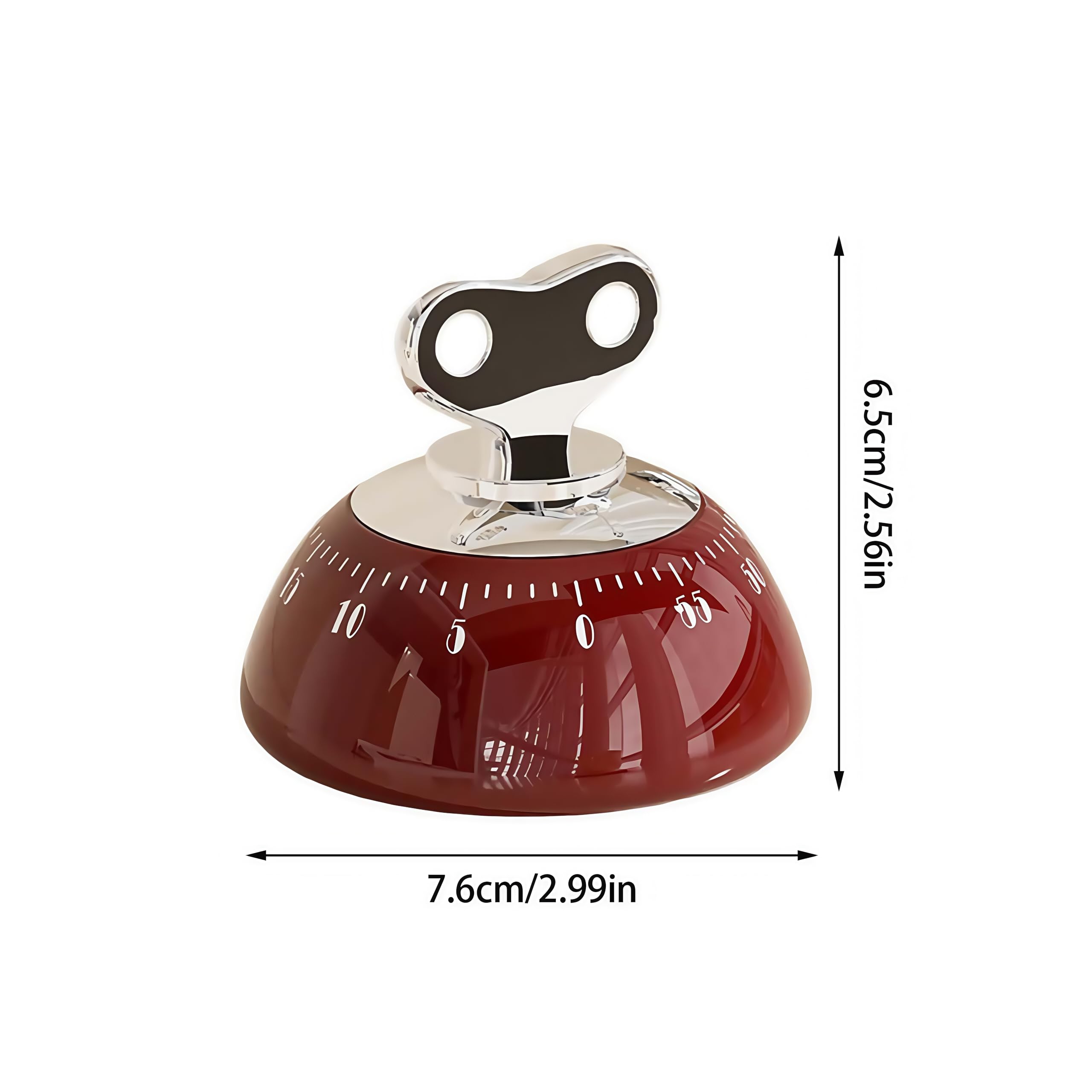 Wrbravgo magnetic back keeps timer within reach on metal surfaces.