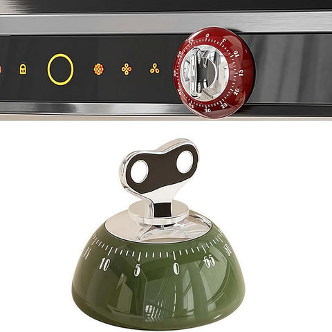 Wrbravgo magnetic kitchen timer attached to fridge for quick, hands-free timing during cooking.