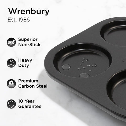 Wrenbury large Yorkshire pudding pan—muffin-top design for large muffins or tops.