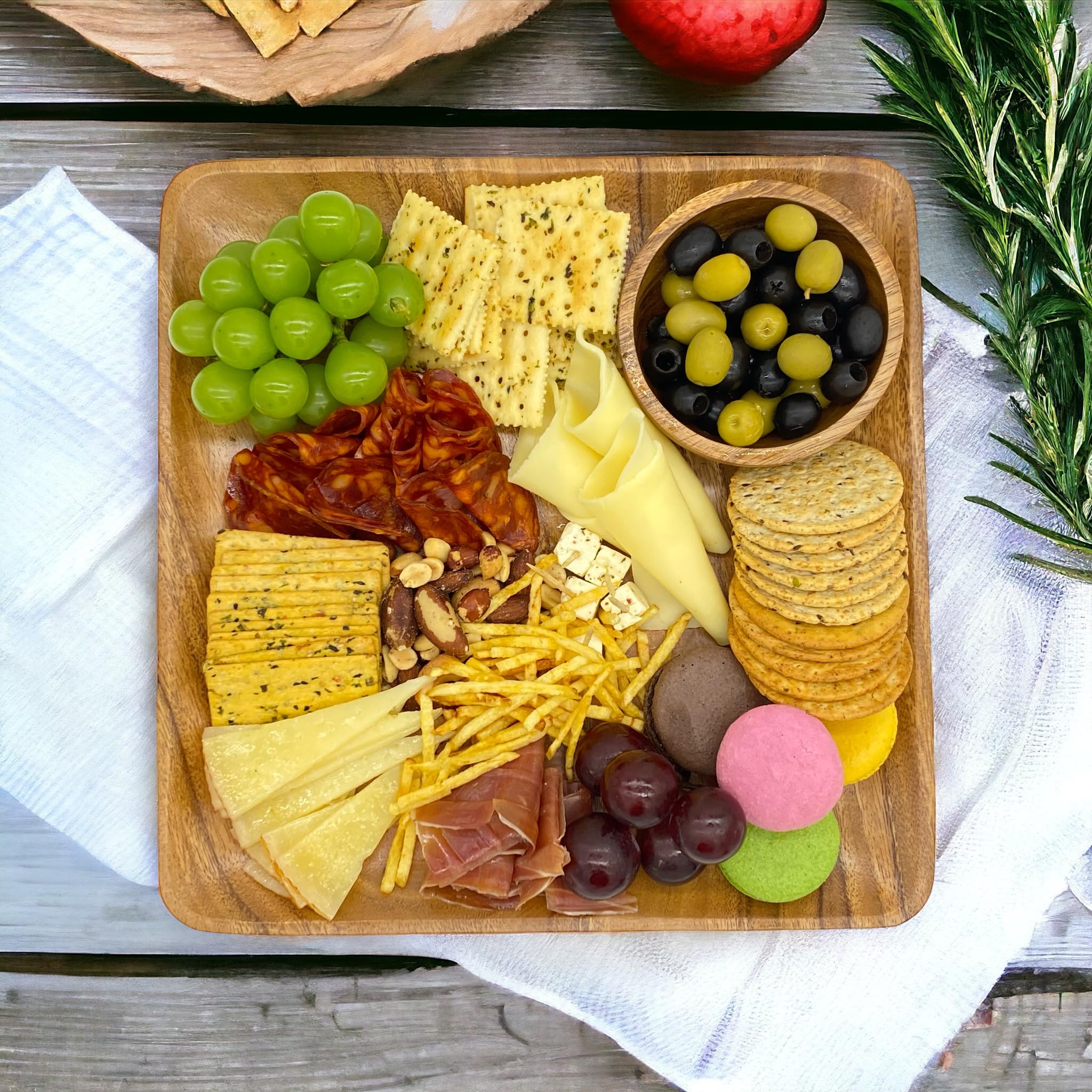 WRIGHTMART dining table collection displays cohesive rustic dinnerware