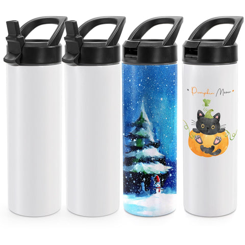 WRINGKIT 4-pack sublimation tumblers with handle, ready for custom designs and everyday use