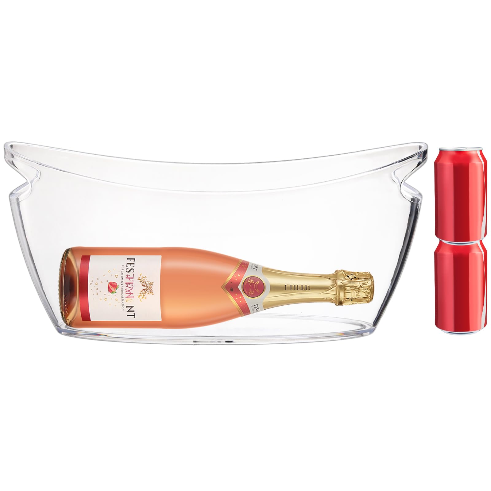 WRINGKIT ice bucket with comfortable handles, easy carry at events