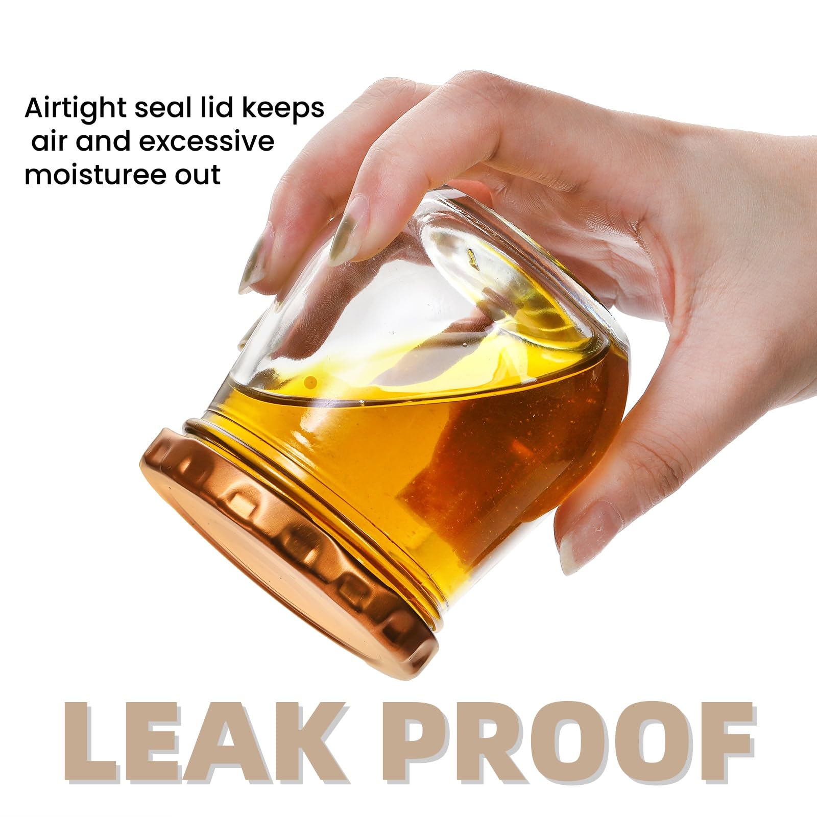 WRINGKIT jars with rubber-sealed lids to prevent leaks during storage and transport.