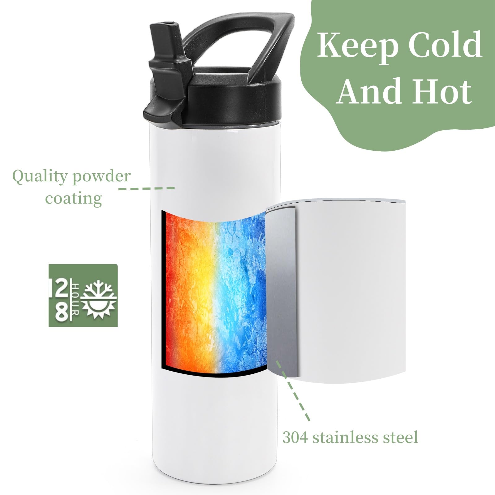 WRINGKIT straw lid on sublimation tumbler for convenient sipping during activities