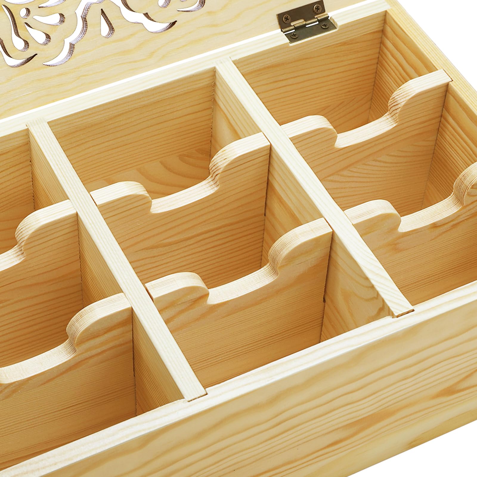 WRINGKIT tea bag organizer lid opens 180 degrees for full, easy access to flavors
