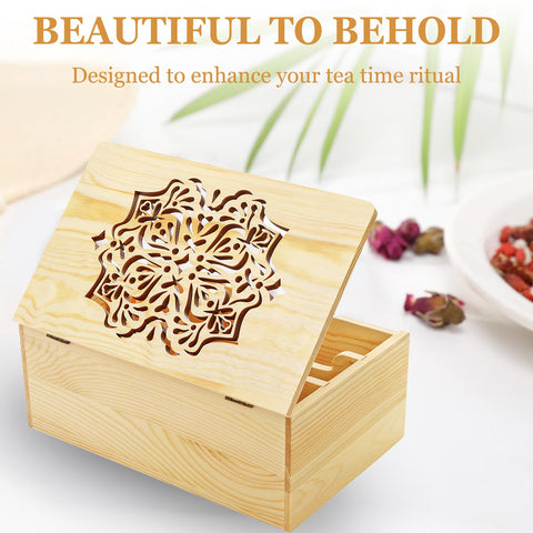 WRINGKIT tea storage chest blends rustic aesthetics with warm wood tones