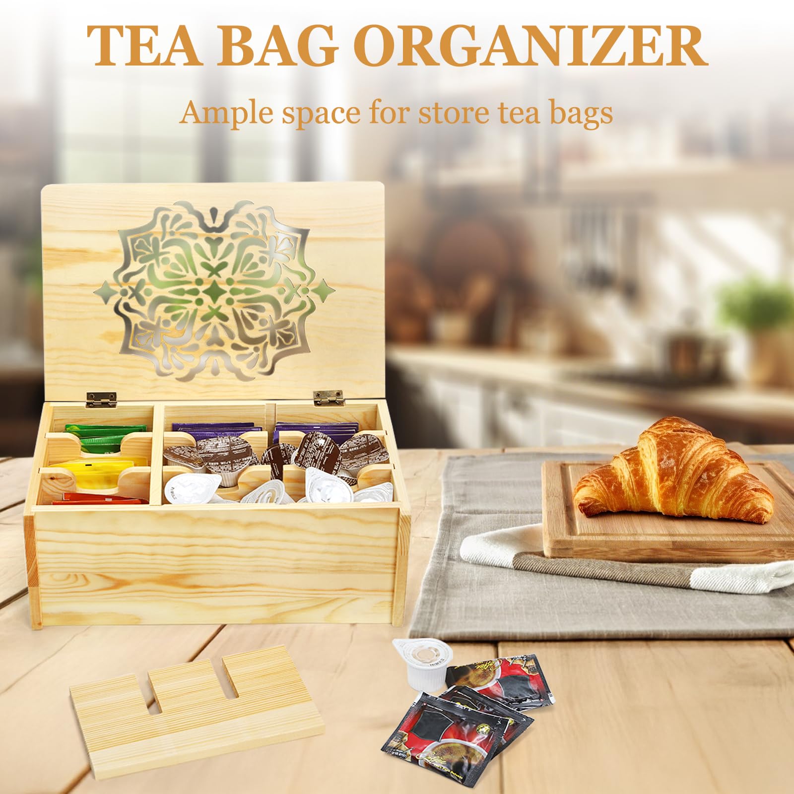 WRINGKIT organizer flexibly stores spices, jewelry, or craft supplies alongside tea