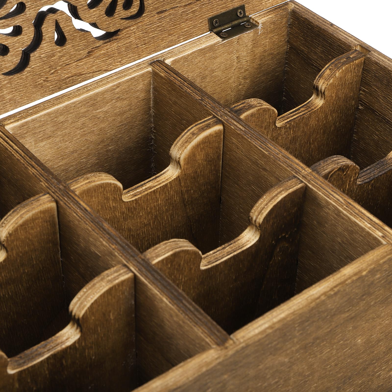 WRINGKIT 9-compartment storage keeps tea packets neatly arranged and ready to sample