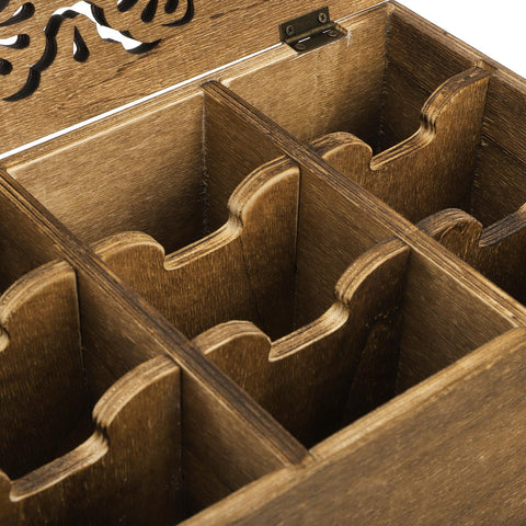 WRINGKIT 9-compartment storage keeps tea packets neatly arranged and ready to sample