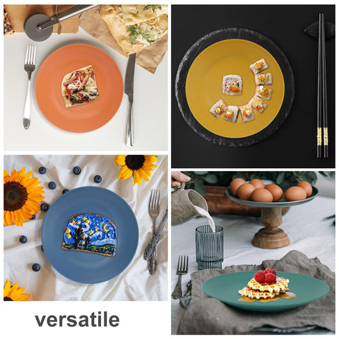 Wrova camping dining plates set for on-the-go meals and salads