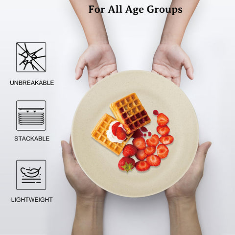 Wrova plates are dishwasher and microwave safe for easy cleanup.