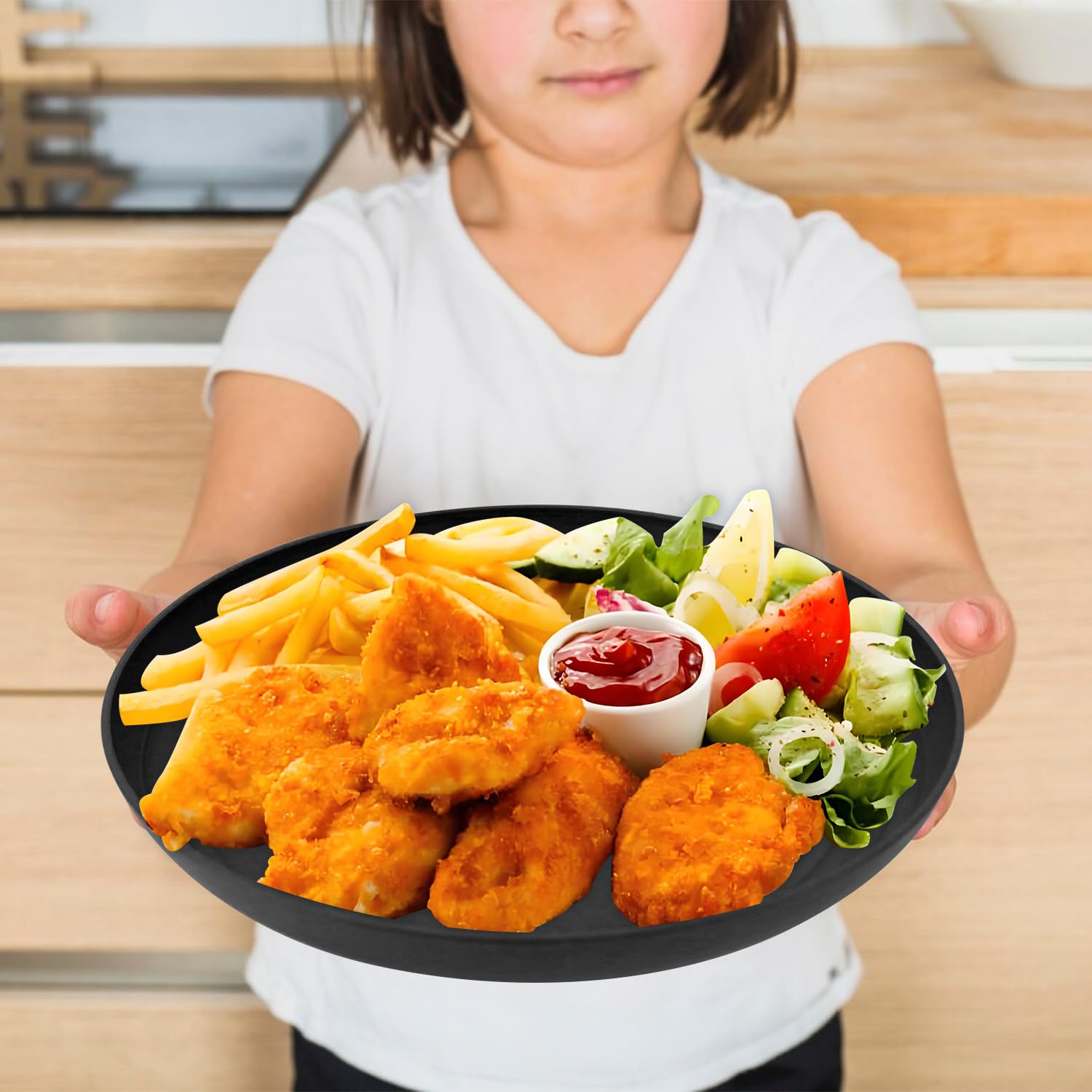 Wrova lightweight and stackable plates that simplify storage.