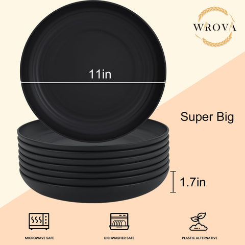 Wrova unbreakable plate highlighting durability for kids and outdoor dining.