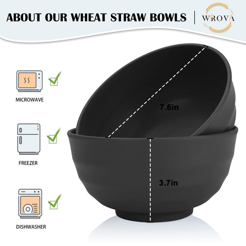 Wrova wheat straw bowls in six colors add color to tableware
