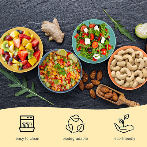 Wrova wheat straw bowls are lightweight yet durable for home or travel