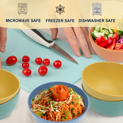Vibrant Wrova bowls suit soups, cereals, salads, and fruits for any setting