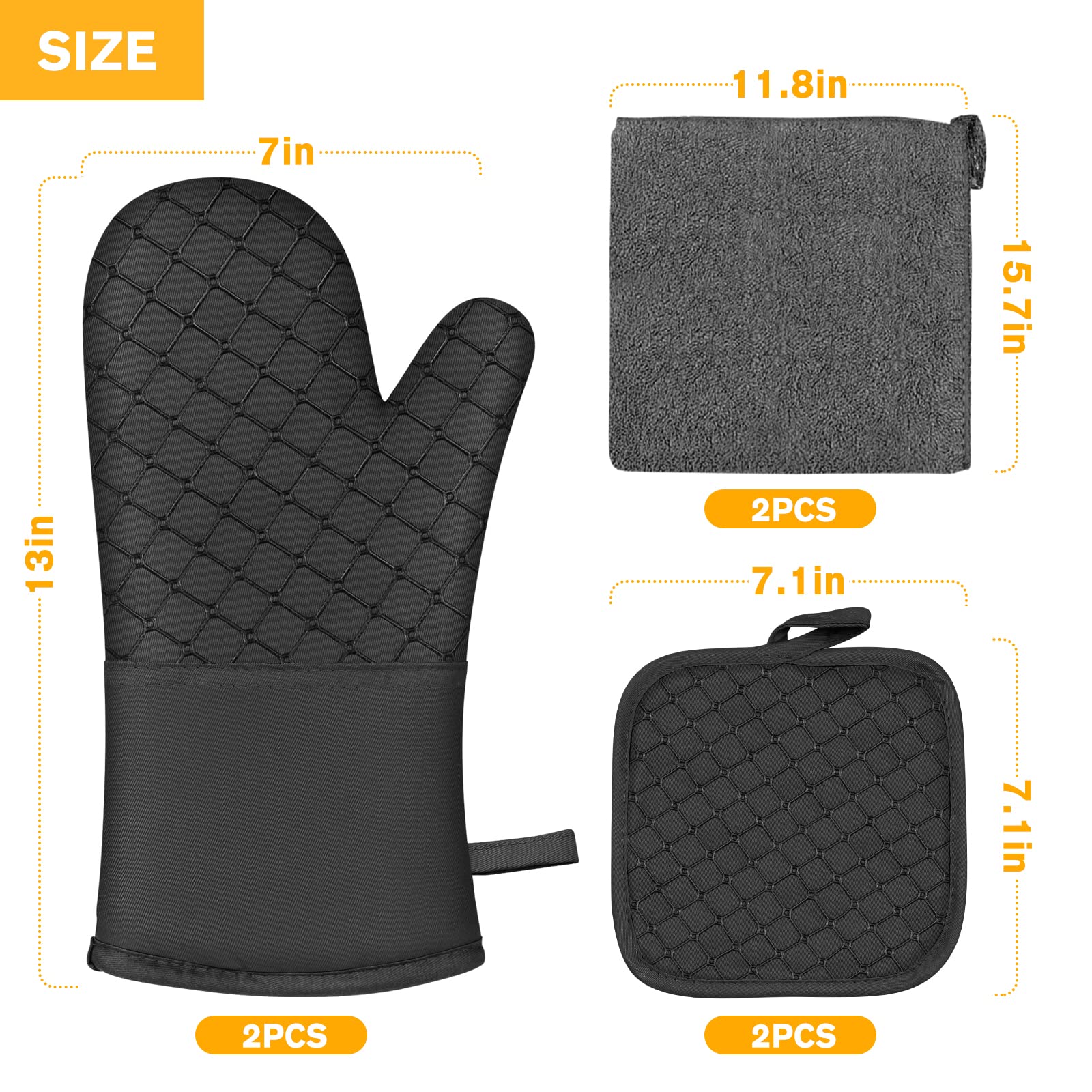 Wsedor machine-washable cotton lining simplifies cleaning after cooking and baking.