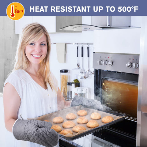 Wsedor oven mitt 7x13 inches heat resistant up to 500°F for hot pots