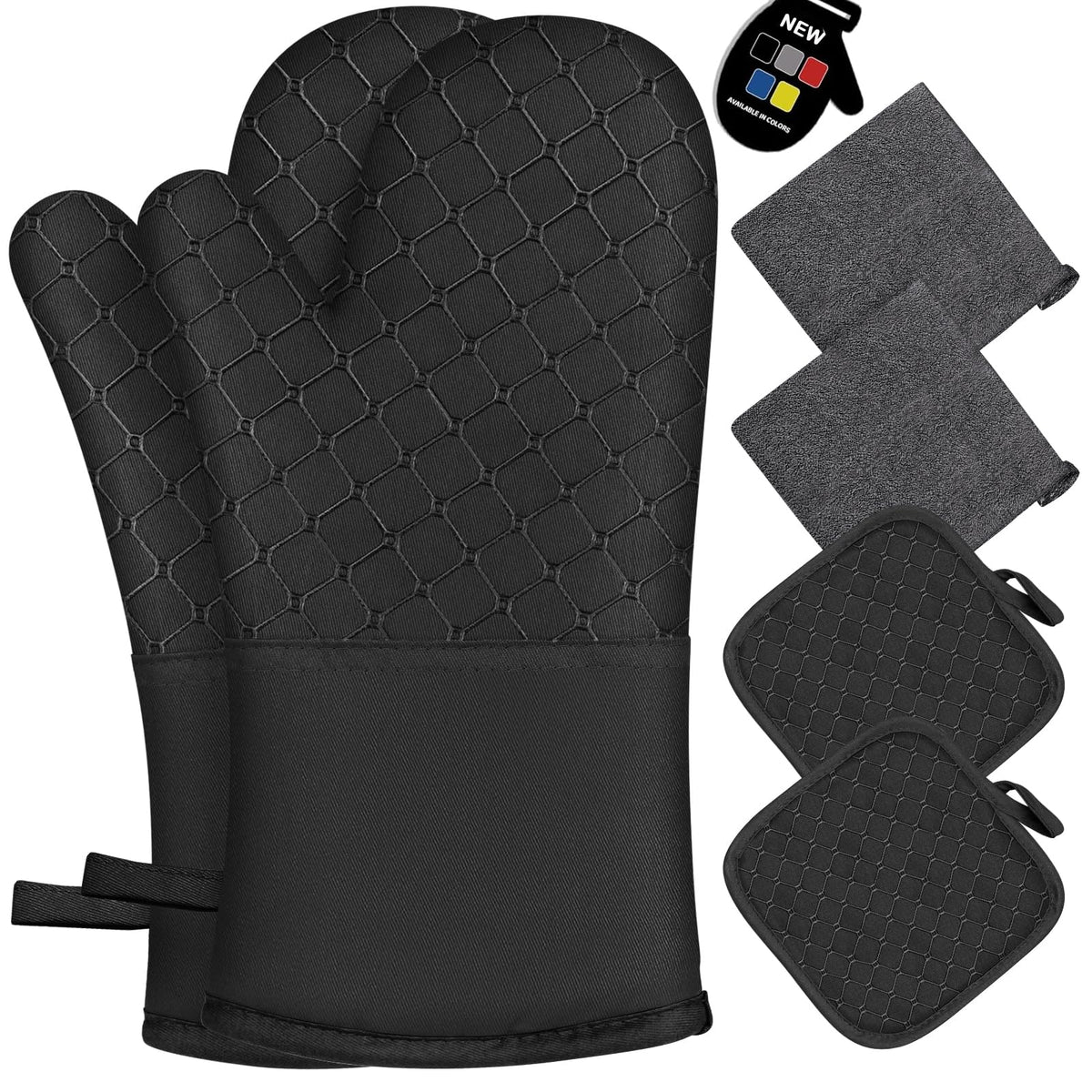Wsedor oven mitts with heat-resistant surface up to 500°F for safe baking.