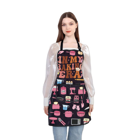WSNANG Baking Era Apron - adjustable neck strap for comfortable fit during prep