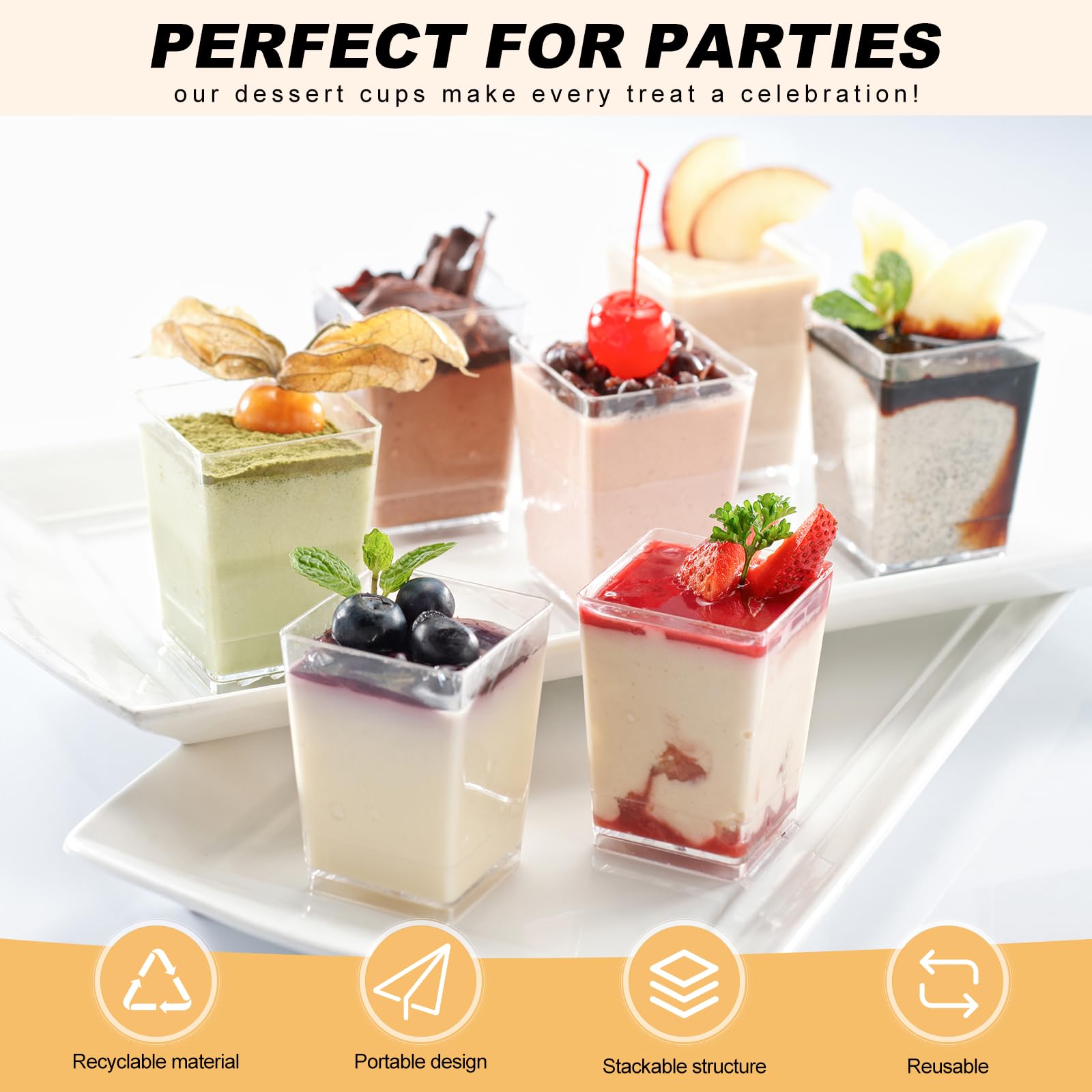 wtarabur freezer-friendly cups keep make-ahead desserts fresh.