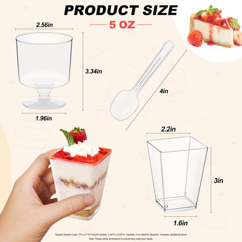 wtarabur 320-piece set spoons included for easy serving and cleanup.