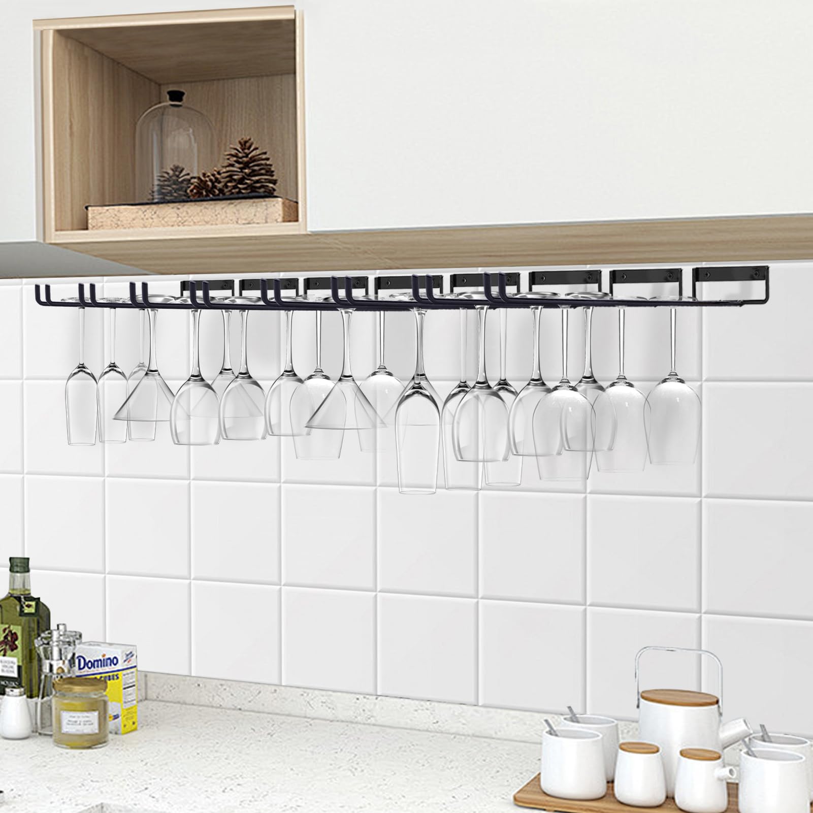 Wtiujhg Baowenbei mounting screws included for quick under-cabinet installation.