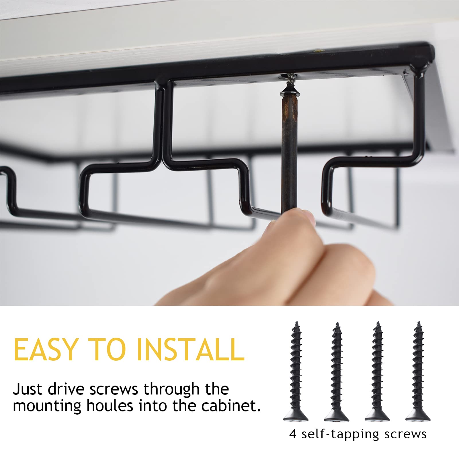 Wtiujhg black metal rack provides durable, rust-resistant storage