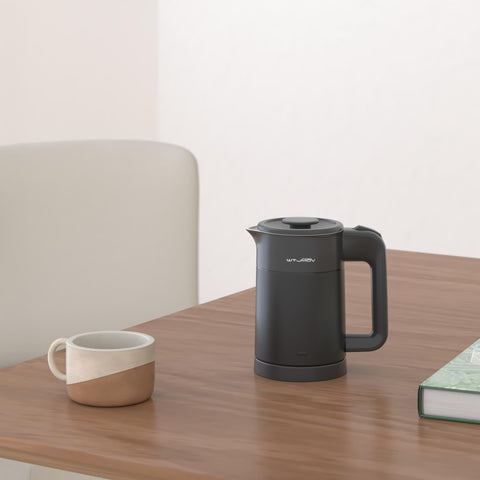 WTJMOV 0.6L capacity boils water swiftly for tea or coffee.