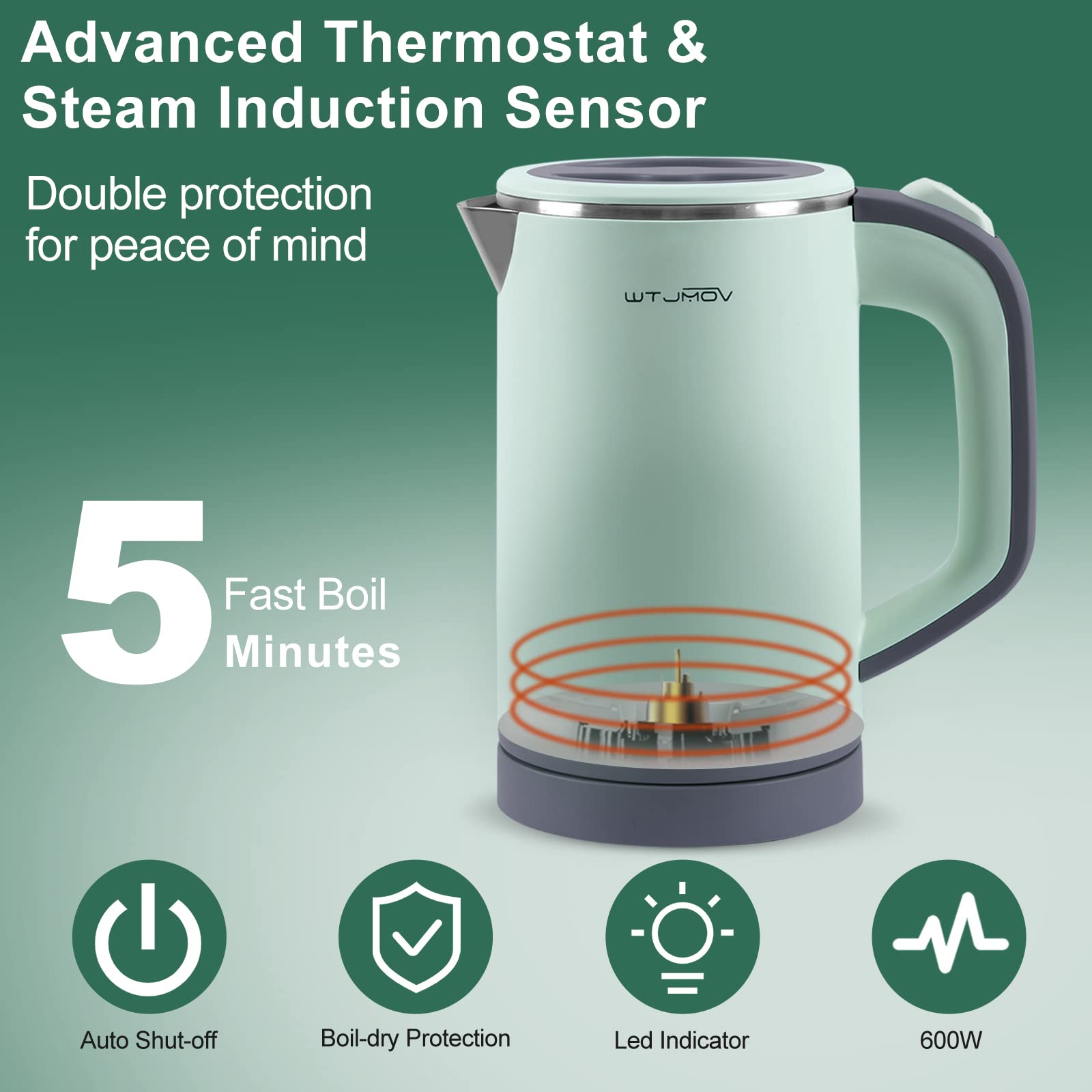 WTJMOV cordless 360-base design enables effortless serving from any angle