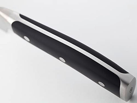 Wusthof Classic IKON 8-Inch Chef's Knife handle and blade show balanced ergonomic design