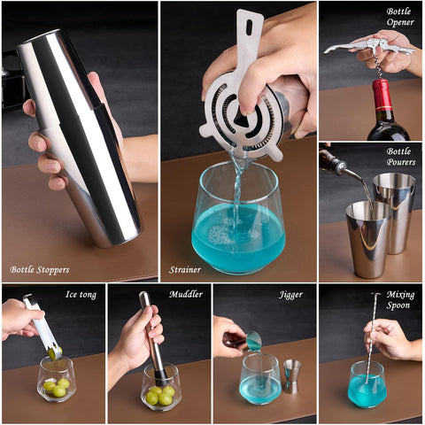 Wukuna bar spoon long handle for layered drinks and muddling