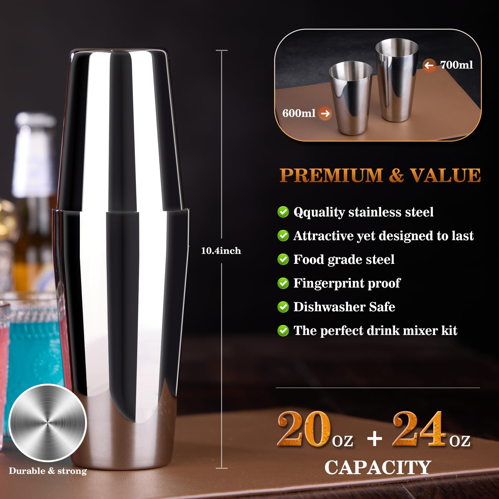 Wukuna jigger provides precise measurements for balanced cocktails