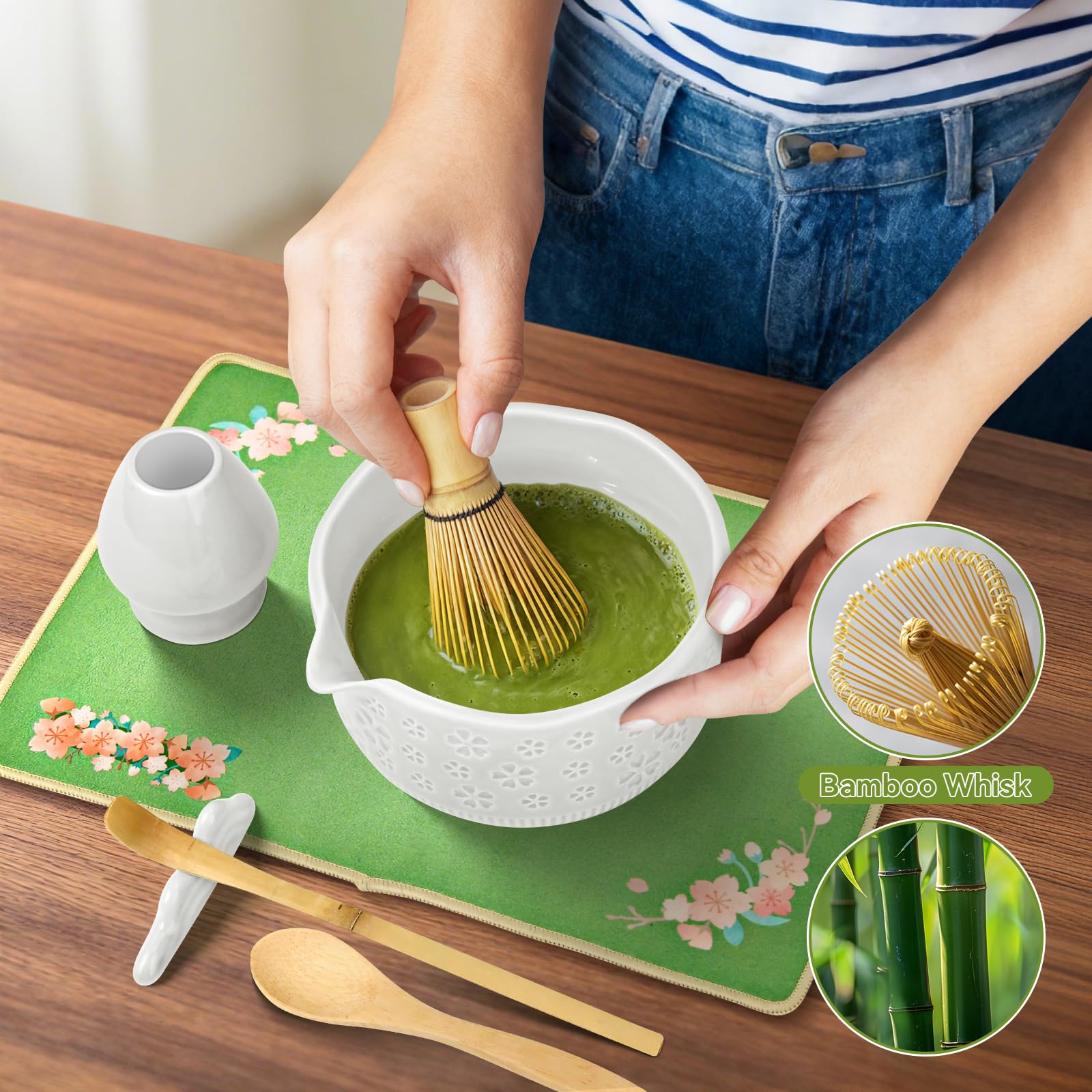 Wurmenin chasen bamboo whisk delivers silky froth for every cup.