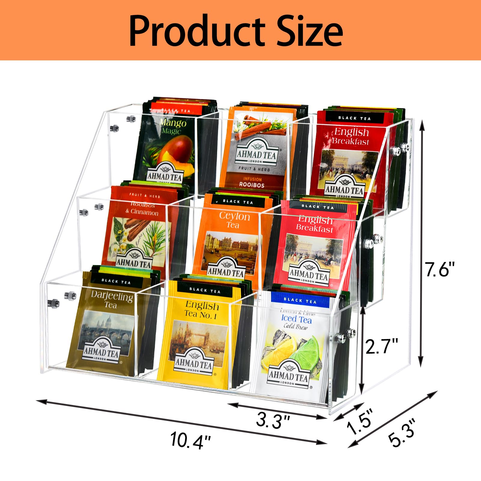 Wuudy tea bag organizer in daily use on kitchen counter for quick grab-and-go access