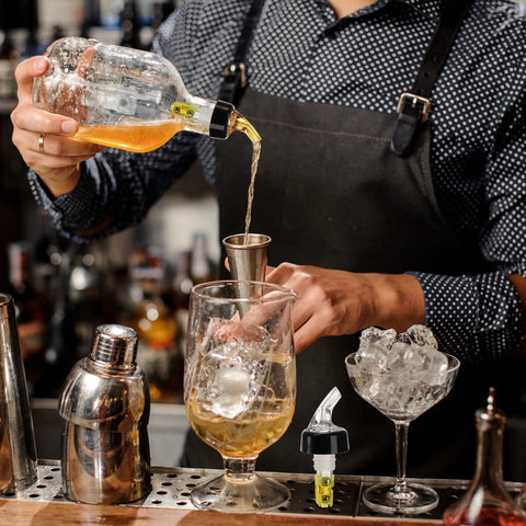 WUWEOT pourers suit juice, syrups, and oils for mixology.