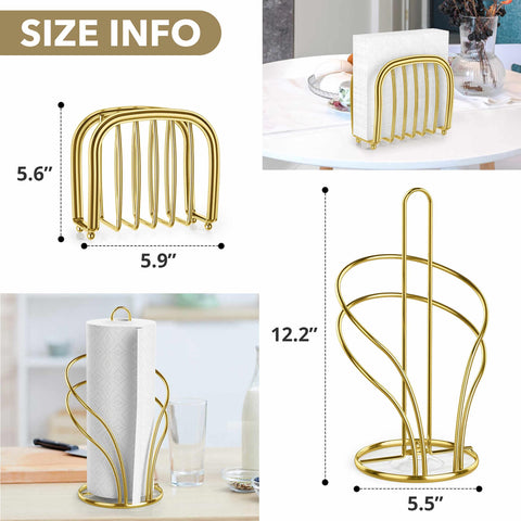 Wuwrll napkin holder gold adds elegant dining table organization