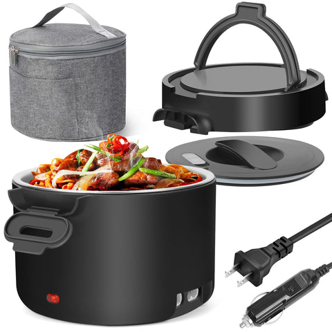 WVJ electric lunch box with 1L capacity for convenient meals on the go.