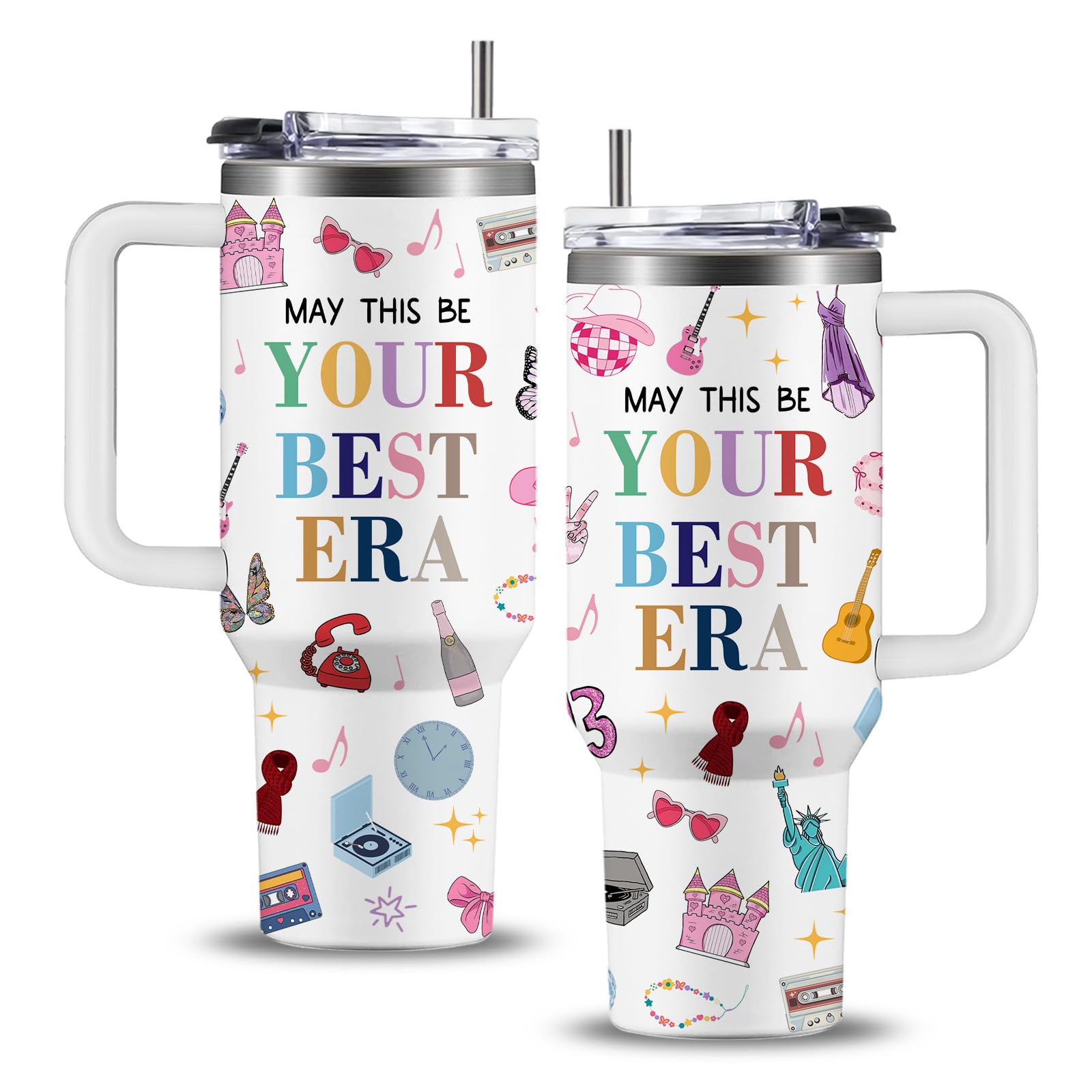 WWHSAI May This Be Your Best Era tumbler with musical pattern for daily inspiration.